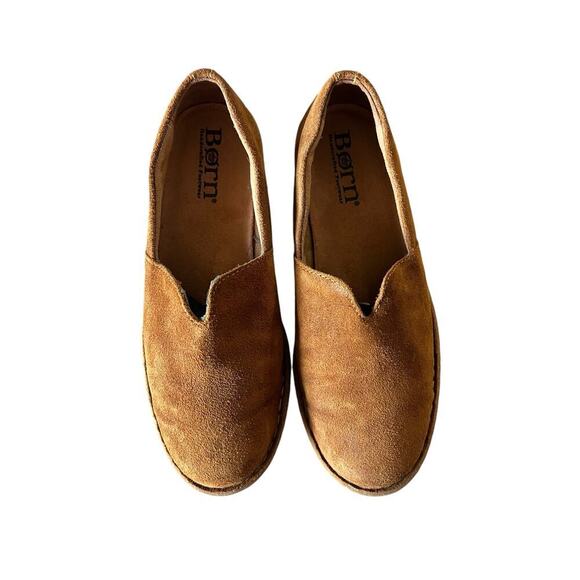Born Teresa Rust Distressed Leather Slip On Comfort Loafer Shoes - size 9 - Picture 6 of 9